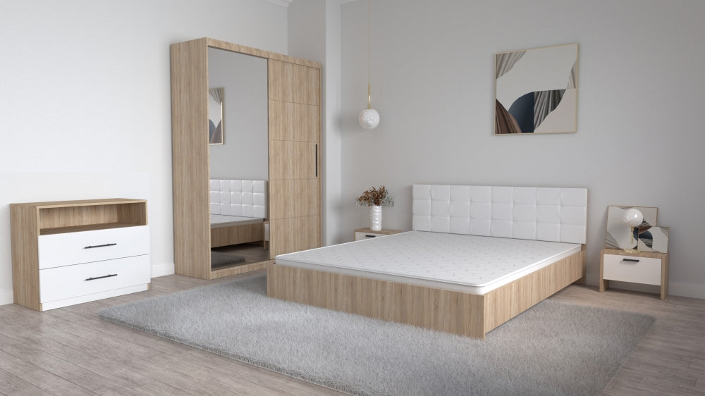 Set dormitor cu oglinda Coral